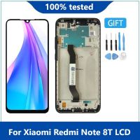 ต้นฉบับสำหรับ6.3 เหมาะสำหรับ Xiaomi R Edmi หมายเหตุ8ครั้งจอแสดงผล LCD เปลี่ยนหน้าจอแอลซีดีหน้าจอสัมผัส Digitizer สำหรับ R Edmi Note8T จอแอลซีดีที่มี Fram