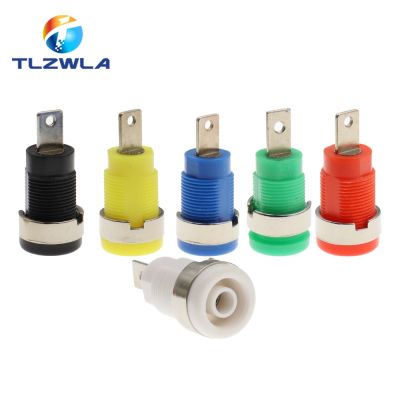 【YF】 5PCS 4MM Banana Plugs Female Jack Socket Plug Wire Connector Multimeter head