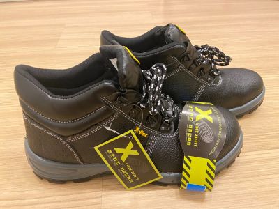 X-Box รองเท้าเซฟตี้หุ้มข้อ รองเท้าหัวเหล็กพื้นเหล็ก หนังแท้ พื้น PU เบา สวย คุณภาพสูง ราคากันเอง รองเท้า เซฟตี้ safety shoes Size:36-47