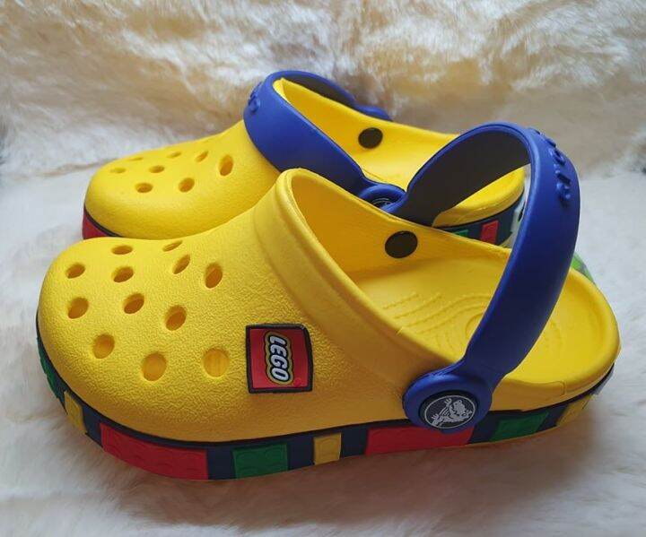 รองเท้า-crocs-เด็ก-lego-งานพรีเมี่ยม-สำหรับเด็ก-สีมาไหม่สวยมาก-นิ่มใส่สบาย