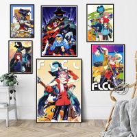 Anime FLCL โปสเตอร์: ผ้าใบคุณภาพสูง Wall Art สำหรับ Home, Coffee House, Bar Decor-ของขวัญที่เหมาะสำหรับคนรักอะนิเมะ0921