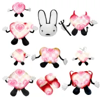 สินค้าใหม่ข้ามพรมแดน มือรัก bad bunny plush ตุ๊กตาของเล่นตุ๊กตา