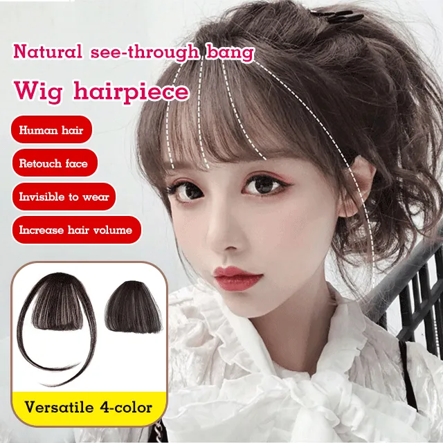 damaino1 Natural see-through bang wig hairpiece | Lazada PH