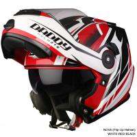 หมวกกันน็อคสำหรับขับขี่มอเตอร์ไซค์ DADDY HELMETS รุ่น NOVA (Pheonix white-red-black)