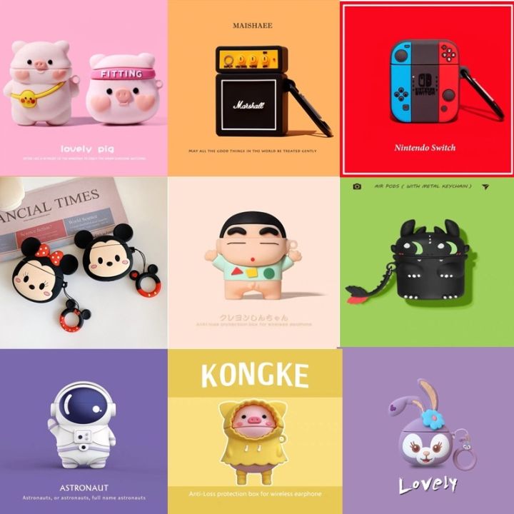 สำหรับ-เคส-airpods-gen1-gen2-เคสสำหรับแอร์พอด2-เคสซิลิโคน-เคสi11-เคสi12-เคสinpod12