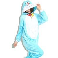 7C210 FA15 ชุดมาสคอต ชุดนอน โดราเอมอน Dress for Doraemon Night Suit Sleepwear Nightdress Costume Mascot Cosplay Fancy Outfit