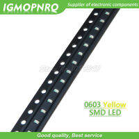 100ชิ้นสีเหลือง0603 SMD LED ไดโอดแสง IGMOPNRQ