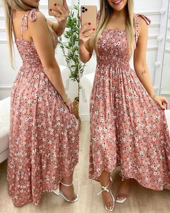summer-sexy-spaghetti-strap-floral-print-maxi-dress-for-women-2023-casual-elegant-chest-wrap-long-woman-beach-dress-holiday