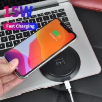 15W Qi Induction Fast Wireless Charging Pad สำหรับ 12 11Pro Xs Max X Wireless Charger สำหรับ Samsung Xiaomi ศัพท์มือถือ