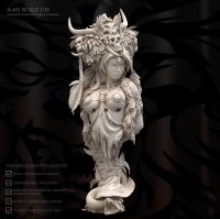 1/10 Resin bust model kits figure colorless and self-assembled A-831