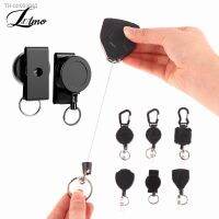 ♀❃ 1Pcs Anti-theft Metal Easy-to-pull Buckle Rope Elastic Keychain Sporty Retractable Key Ring Anti Lost Yoyo Ski Pass ID Card New