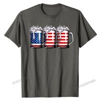 4Th Of July Shirts For Men Beer American Flag Drinking Hip Hop Man Tshirts Cotton Tees Printed