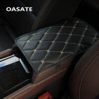 หนังรถ Armrest Pad ครอบคลุม Universal คอนโซลกลาง Auto Seat Armrests กล่อง Pads สีดำ Armrest Storage ป้องกันเบาะ A01