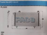 รังผึ้งแอร์ CONDENSER VIOS 03-06 AT รังผึ้งแอร์ วีออส 03-06 ออโต้