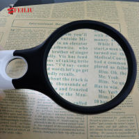 FEILIU Magnifier 2 LED Light 5X 12X Handheld Magnifier Reading Magnifying Glass Lens Jewelry Loupe New