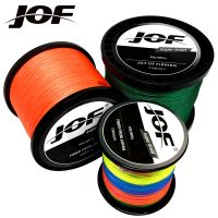 JOF 500ม. 1000ม. 4เส้น10-80LB PE ถักสายเบ็ดตกปลาเส้นตกปลาแข็งแรงมากหลายสี