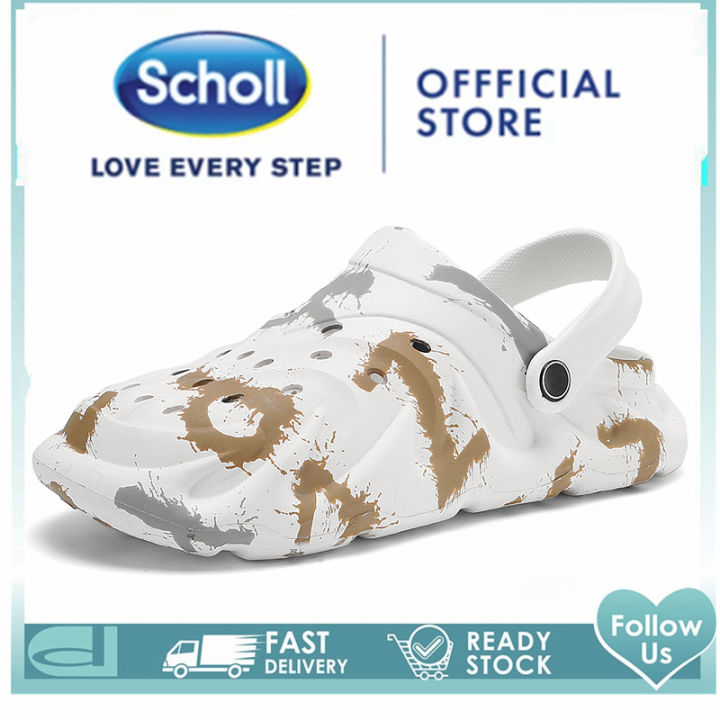 scholl-สกอลล์-scholl-รองเท้าแตะสำหรับนวดรองเท้าแตะสไตล์ใหม่และรองเท้าแตะสำหรับผู้ชายรองเท้าแตะเพื่อสุขภาพบ้านพื้นแบนด้านนอกสวมใส่ได้ทุกแบ-รองเท้าสกอลล์-nbsp-รองเท้าสกอ-สกอล์-scholl-รองเท้าสกอลล์-schol