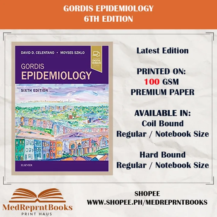 GORDIS EPIDEMIOLOGY 6TH EDITION | Lazada PH