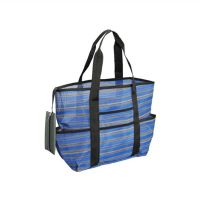 V7Mesh Beach Bag Oversized Travel Tote Bag with Pockets, Shopping Pool, Gym, Picnic and Toy Tote Bag,
