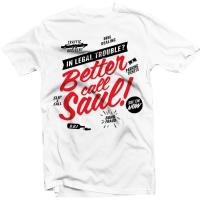 เสื้อยืด ผ้าฝ้าย พิมพ์ลาย Better Call Saul Breaking Bad Walter Los Pollos Heros FG25WE4037 สําหรับผู้ชาย