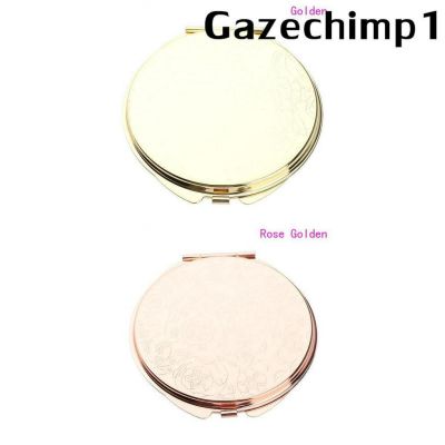 [GAZECHIMP1] Fashion Round Makeup Mirror Portable Compact Pocket Cosmetic Fold Mirrors