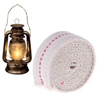 Premium Oil Lamp Mate Flat Cotton Oil Lantern Kerosene Lamp Wick Red Stitch 0.79in Wide 3.3ft Roll