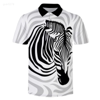 Summer Mens Polo 2023 Shirt High Quality Zebra Animal 3d Print Mens Short Sleeve Fashion Casual Polo Shirt Casual Hip Hop Harajuku Unisex summer polo