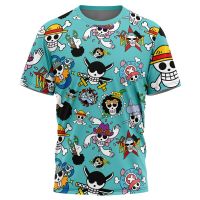 Anime One Piece Monkey D Luffy 3D Print T-Shirt For Men’s Cartoon Haruku Tee Oversized Japanese Manga Boys Short Sleeve Tops