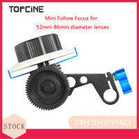 Topcine Mini Follow Focus 15อุปกรณ์ขันให้แน่นและ Cincin GIR เข็มขัดแบบ Snap สำหรับกล้อง DLSR เหมาะกับเลนส์ขนาดเส้นผ่าศูนย์กลาง52มม.-86มม.