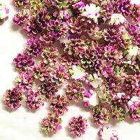 100Pcs 12*13mm purple*green Resin Flowers Decorations Crafts Flatback Cabochon For Scrapbooking Diy Accessories