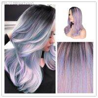 SuQ Women Colorful Wig Hair Synthetic Natural For Women Cosplay Long Layered Multicolor Purple Vibrant Ombre Wigs [ Hot sell ] ea1voy