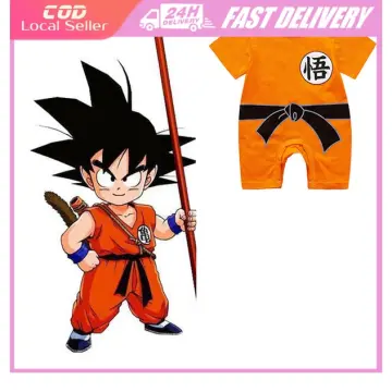 Anime Dragon Ball Goku Costume For Adult Kids Boy Goku Turtle Pie Orange  Top Pants Tail Set Halloween Carnival Party Costume