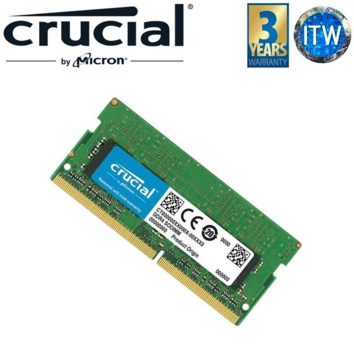 Crucial 8GB 260-Pin DDR4 SO-DIMM DDR4 3200 (PC4 25600) Laptop Memory ...