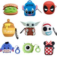 INS Disney 3D Stitch สำหรับ Apple AirPods 1 2 3rd สำหรับ AirPods Pro น่ารักการ์ตูนป้องกันหูฟังอุปกรณ์เสริม-harjea4397887