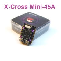 Flycolor X-Cross 45A MINI 20*20 Blheli32 3-6S 4In เอาต์พุต1วงจร ESC ไร้ถ่านสำหรับโดรนอาร์ซีสำหรับแข่ง FPV หลายเครื่องบินโรเตอร์