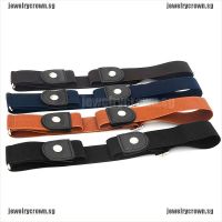 [Jewelry] Uni Belt Elastic Buckle-Free Invisible Adjustable Waist Belt Waistband Decor [Crownsg]