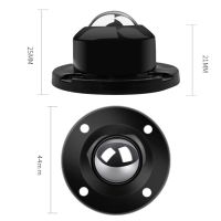 Self-Adhesive Caster Mini Swivel Wheels Stainless Steel Universal Wheel 360 Degree Rotation Pulley For Furniture Base