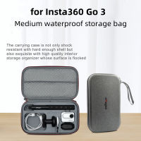 สำหรับ Insta360 GO3กระเป๋าคลัตช์ขนาดกลางสีเทาแบบพกพาสำหรับ Insta360 GO กระเป๋า3ใบกล้องเพื่อการกีฬาอุปกรณ์เสริมเคส