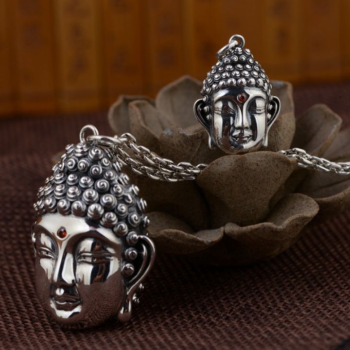 100-925-silver-tibetan-sakyamuni-pendant-buddhist-sakyamuni-buddha-pendant-sterling-tibetan-buddha-pendant-good-luck-amulet