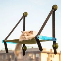 Cat Hammock Swing ถ้วยดูดแก้วแขวน Nest Window Sun Exposure Cat Nest Window Sill Bed Cat Use