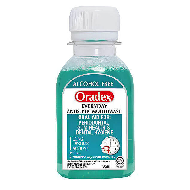 Oradex Everyday Antiseptic Mouthwash 90ML Lazada