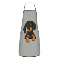 Unisex Dachshund Puppy Kitchen Chef Cooking Baking Apron Women Men Sausage Wiener Badger Dog Tablier Cuisine for Painting