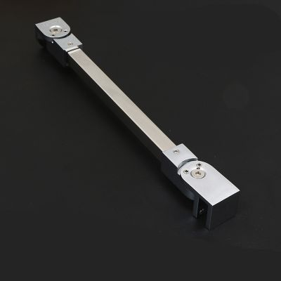 【jw】☏ Aço inoxidável chuveiro porta de vidro haste fixa/clipe barra apoio do banheiro comprimento 30/60/70cm (lg002)