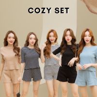 Basicnotbasics - Cozy set ชุดเซต เสื้อ กางเกงขาสั้น