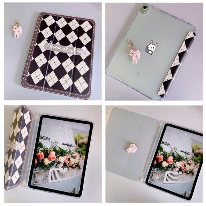 เคสไอเเพด-พร้อมถาดใส่ปากกา-ฝาหลังใส-case-compatible-ipad-gen7-gen8-gen9-10-2-air3-pro-10-5-air4-air5-10-9