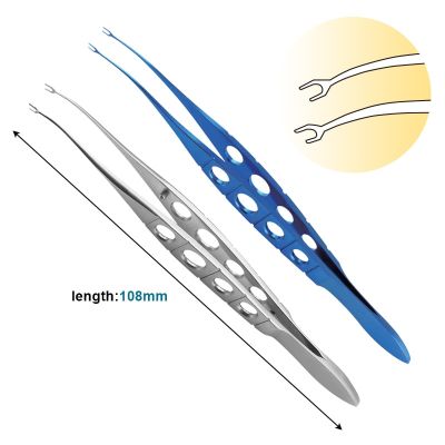 Titanium/Stainless Steel LASIK Retreatment Forceps Eyelid Forceps With Two Teeth Ophthalmic Instrument