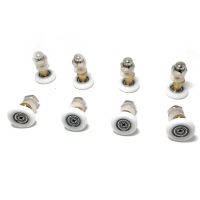 SET OF 8 SHOWER DOOR ROLLERS RUNNERS WHEELS PULLERS 25 x 6mm, set of 8