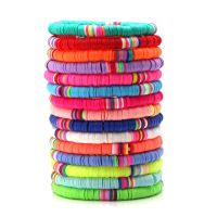 【CW】❆♕✔  6mm Polymer Clay Heishi Bead Stretch 2020 New Fashion Best Sale Color Beads Surfer Jewelry