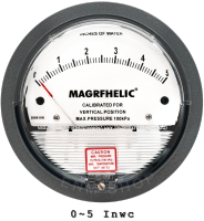 0-5 inch WG เกจวัดแรงดัน  MAGRFHELIC | Differential Pressure Gages ใช้วัดได้ทั้งแรงดันบวกและลบ  สำหรับห้องแยกโรค ห้องผ่าตัด ,พร้อมสายยางคุณภาพดี และฟิตติ้ง