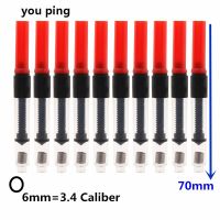 อุปกรณ์เครื่องเขียนดูดซับน้ำพุหมึกปากกาตลับหมึกขนาด3.4และ2.6สากลสีแดงคุณภาพสูง